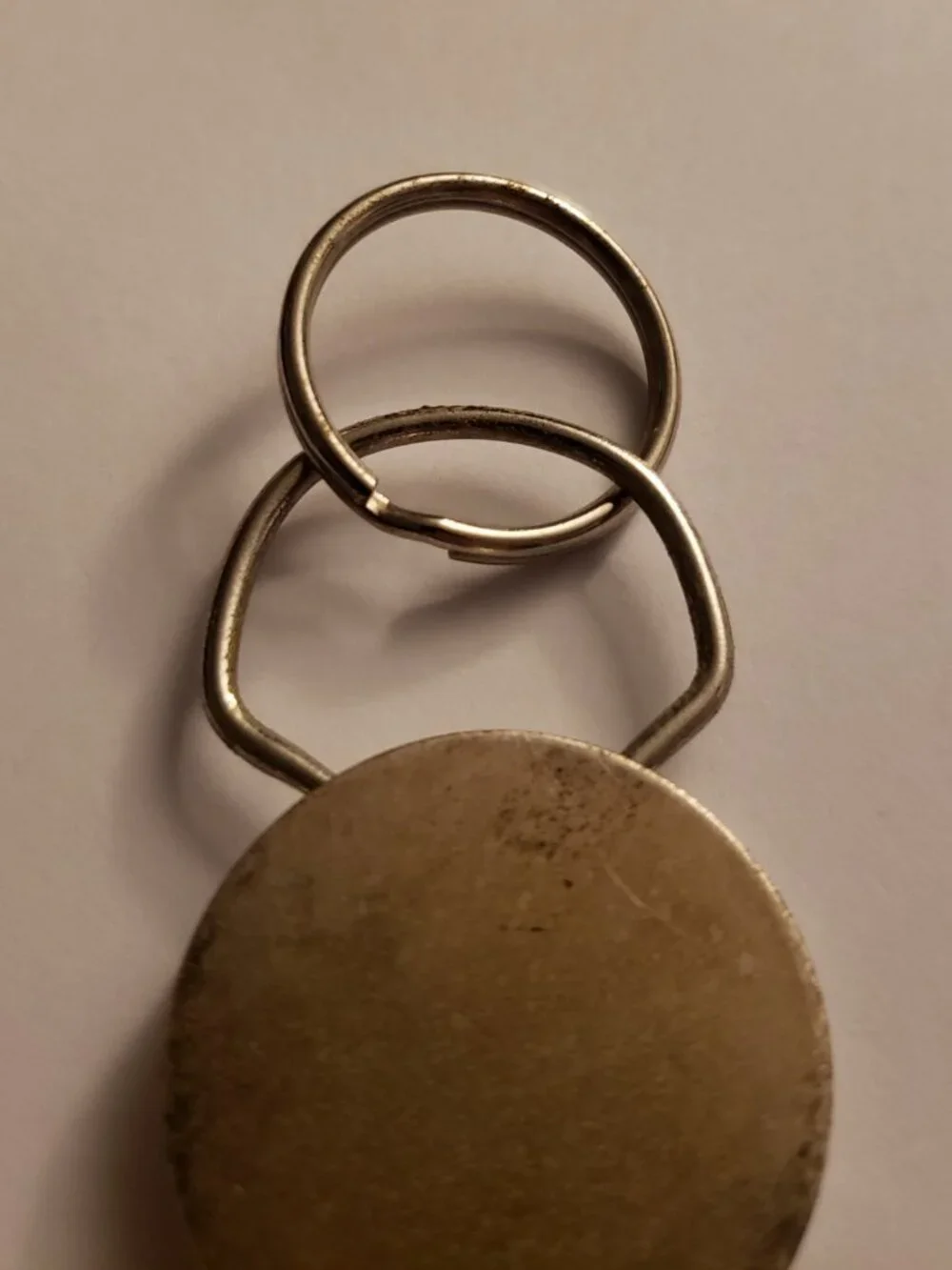 Vintage NASA Keychain Apollo 13 The Whole World Prayed Key Ring 1970 Ephemera